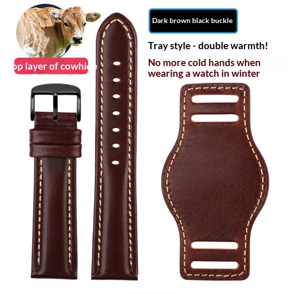 Correa Reloj Cuero 21mm Premium con Bandeja - Imagen 6