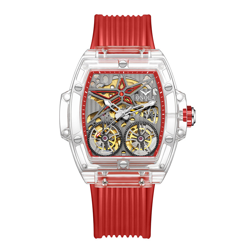 Reloj Dual Movement para Hombre - Sofisticación en Silicona - Imagen 5