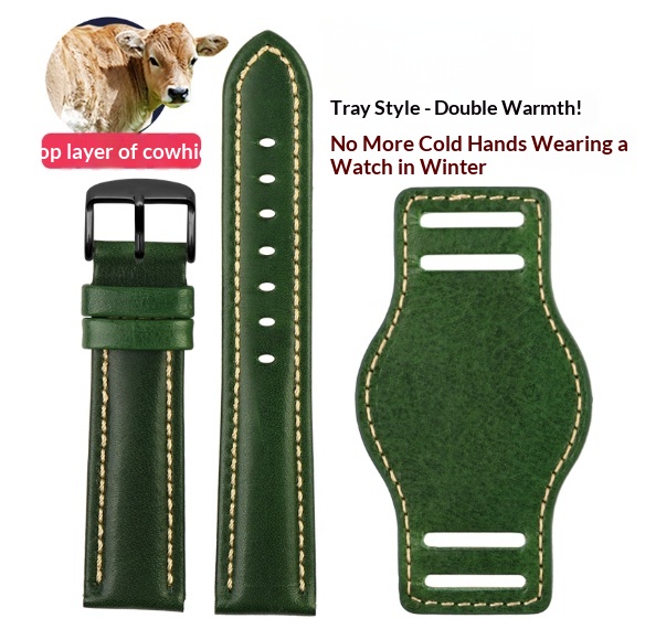 Correa Reloj Cuero 21mm Premium con Bandeja - Imagen 2