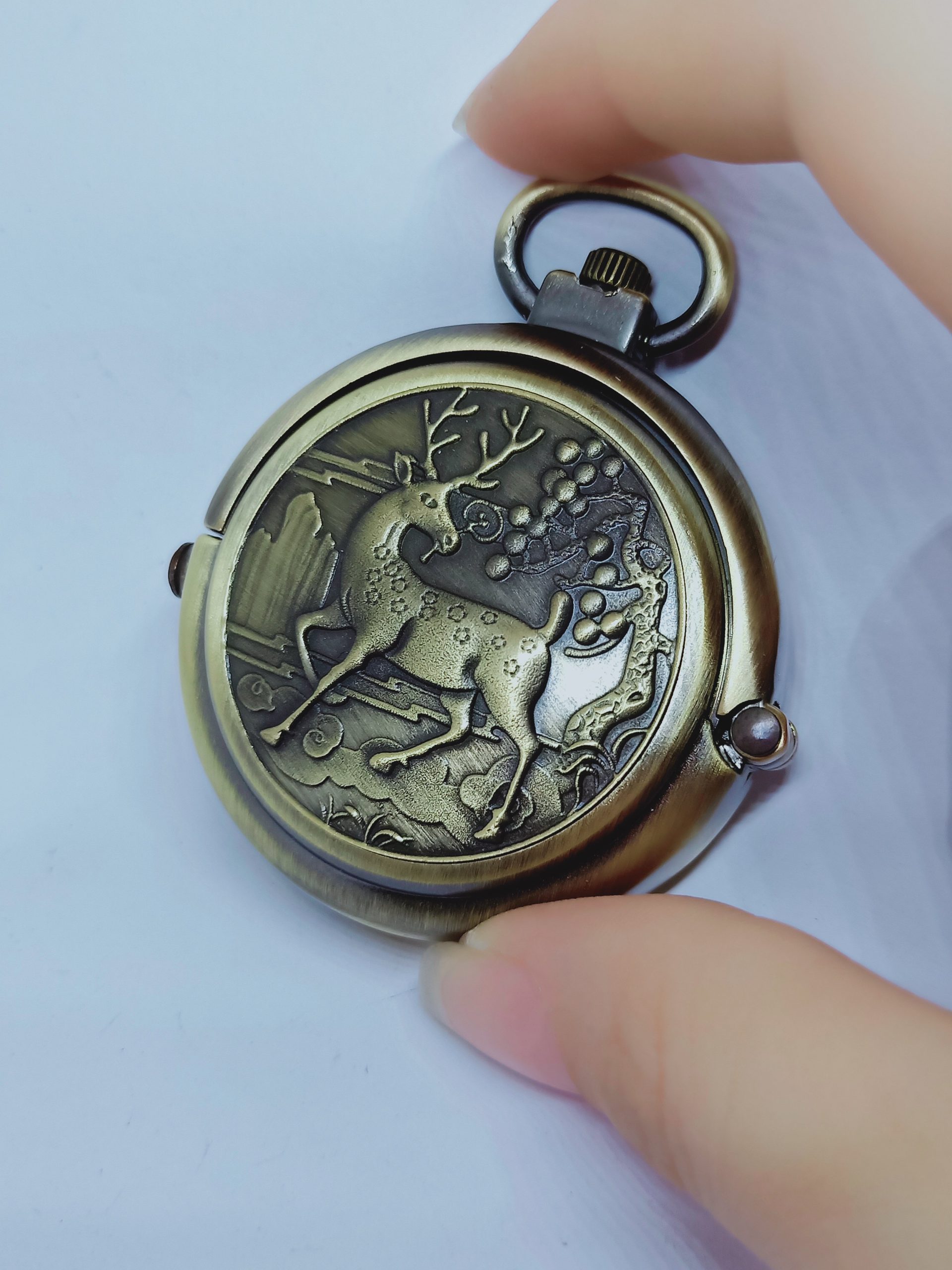 Reloj de Bolsillo Diseño Exclusivo con Tapa Giratoria - Imagen 3