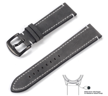 Correa Reloj Cuero Crazy Horse Artesanal Doble Cara - Imagen 5