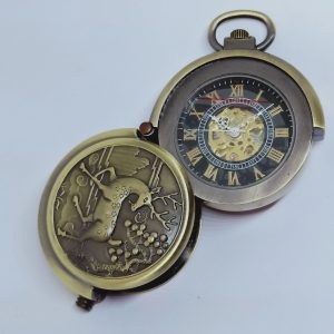 Reloj de Bolsillo Diseño Exclusivo con Tapa Giratoria