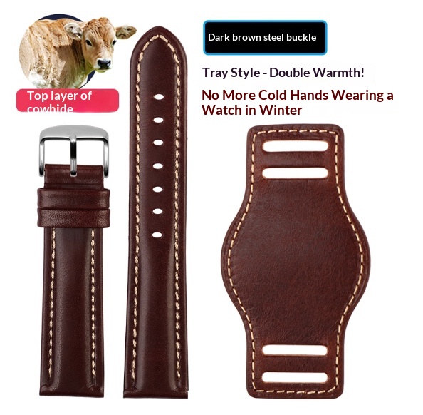 Correa Reloj Cuero 21mm Premium con Bandeja - Imagen 5