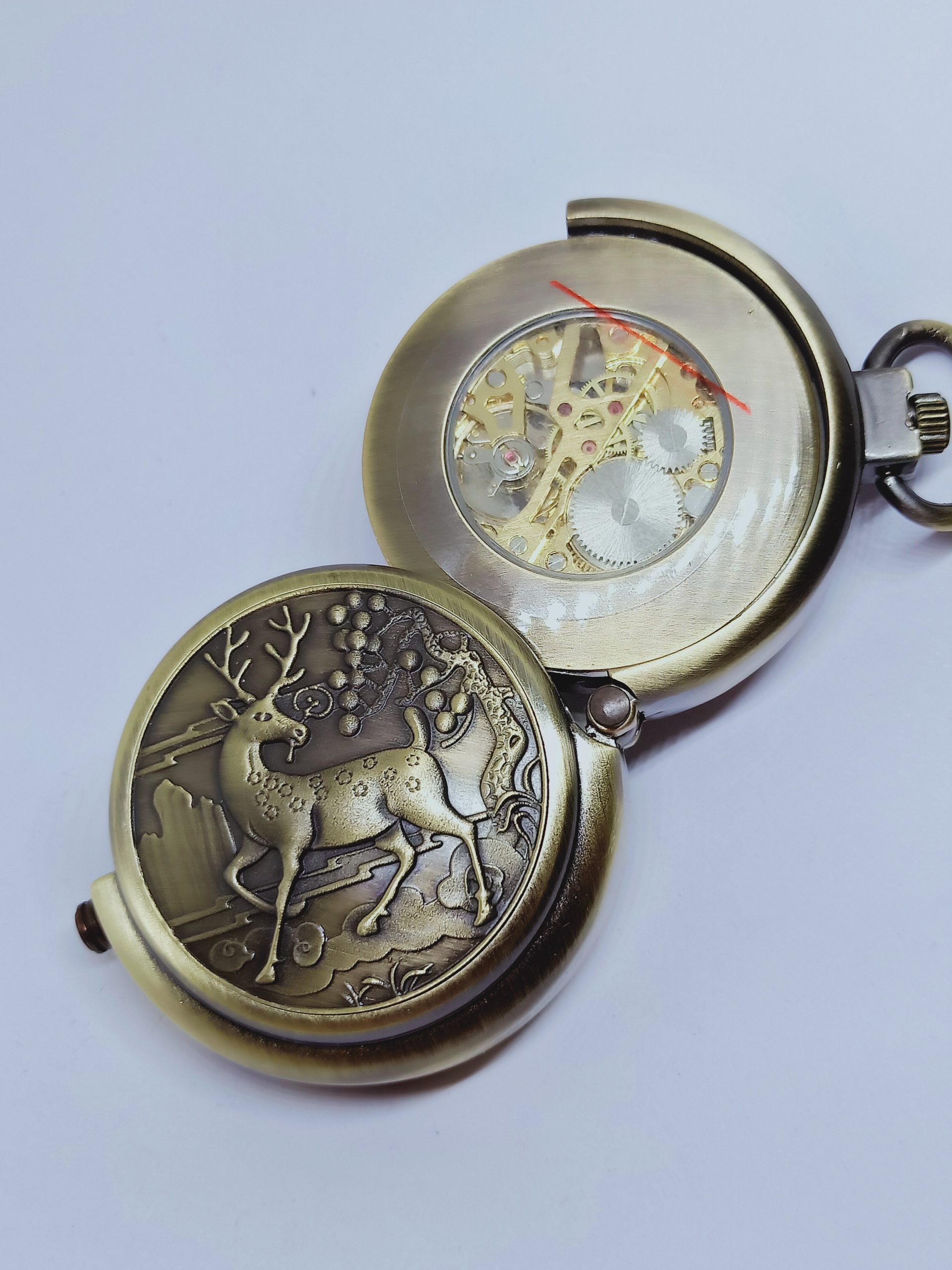 Reloj de Bolsillo Diseño Exclusivo con Tapa Giratoria - Imagen 5