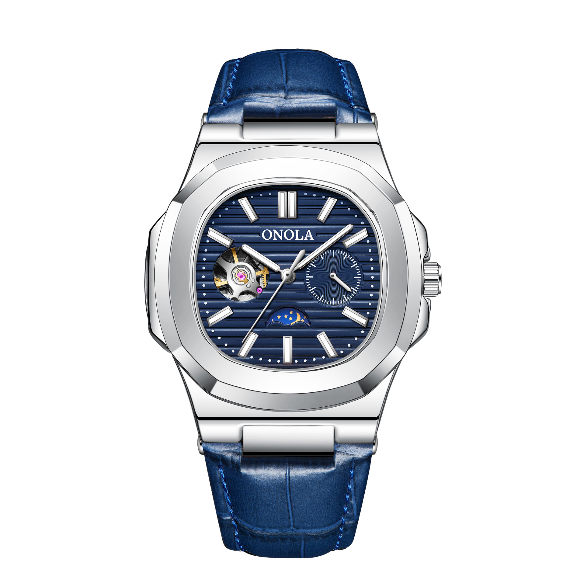 Reloj Mecánico Cosmos Correa Piel Waterproof - Imagen 4