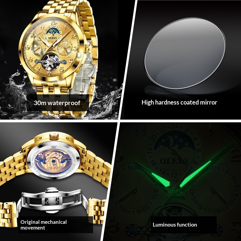 Reloj Automático Luminoso Sumergible para Hombre - Imagen 2