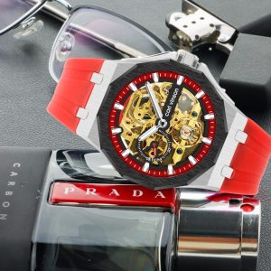 Reloj Automático Luminoso Acero Inoxidable Correa Silicona