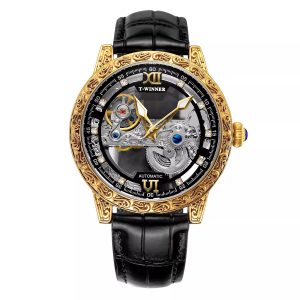 Reloj Mecánico Vintage Caballero - Diseño Tallado