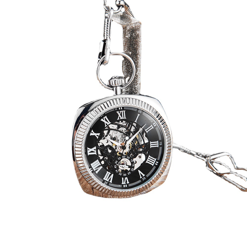 Reloj de Bolsillo Clásico Retro con Cadena - Imagen 3