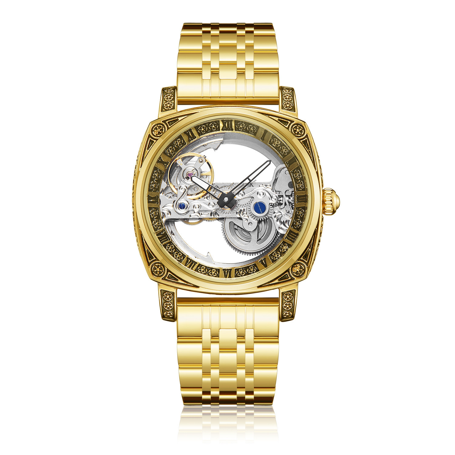 Reloj Automático Vintage Luminoso con Relieve - Imagen 3